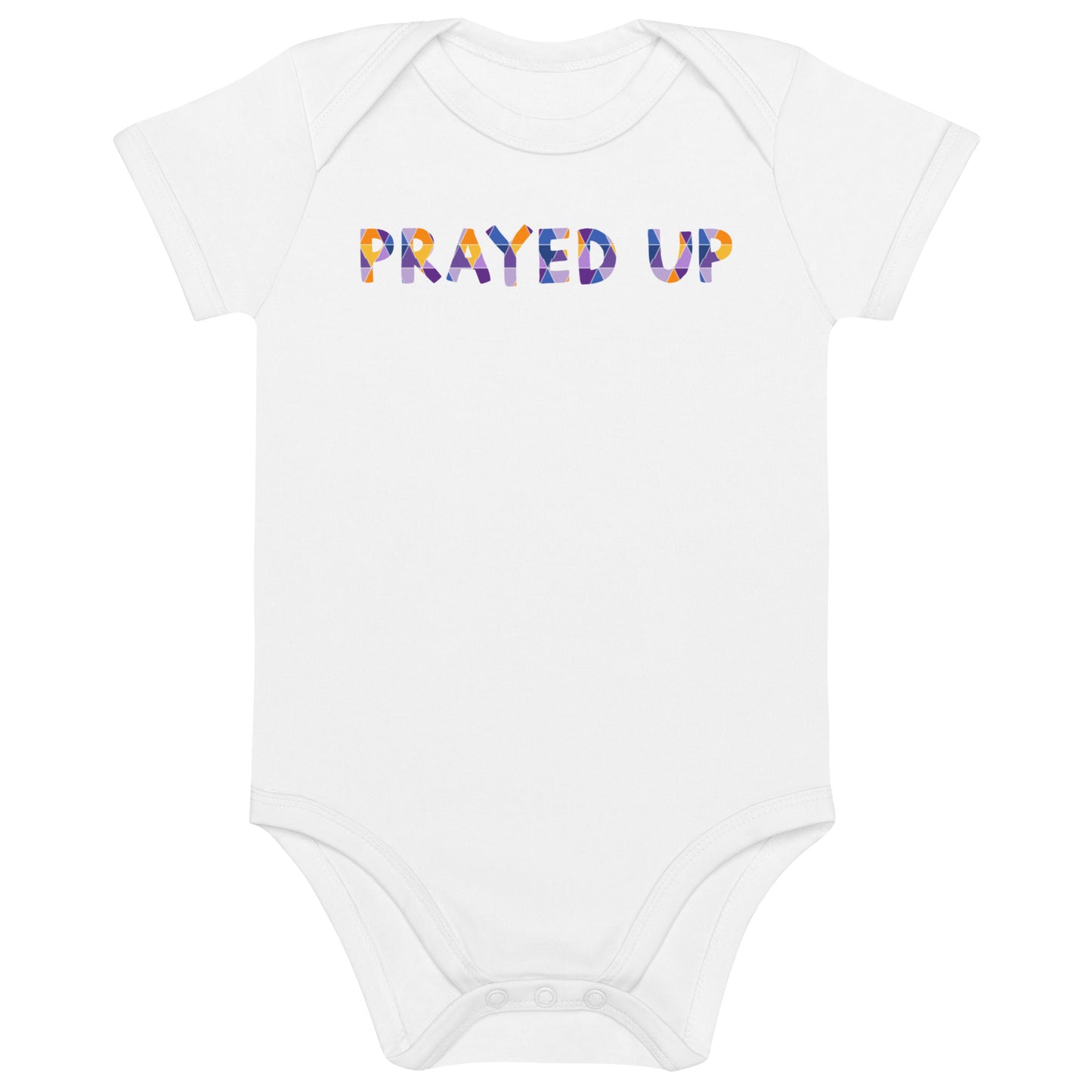 Prayed Up Organic Cotton Baby Bodysuit (Canvas or White)