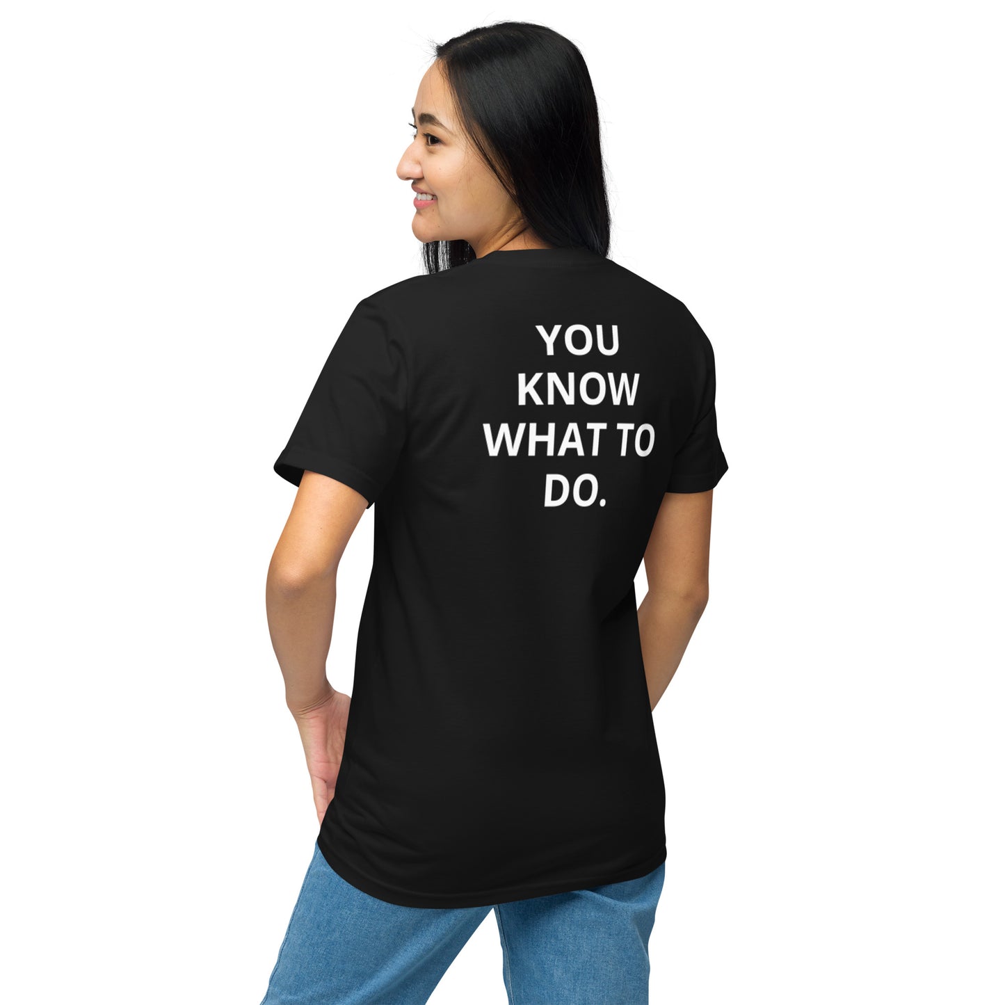 MOTHER ISN’T MOTHERING. 2-Sided Organic Unisex T-Shirt (Black)