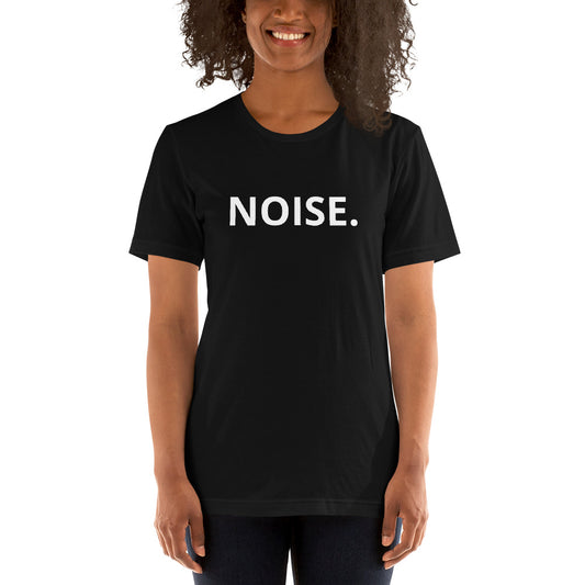 NOISE. 2-Sided Unisex T-Shirt (Black)