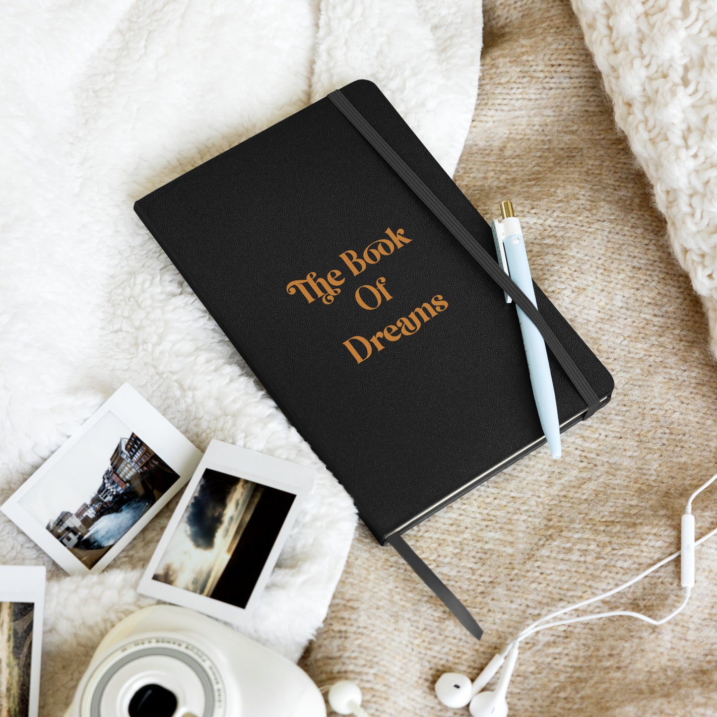 The Book of Dreams Hardcover Bound Notebook (Black/Bronze)