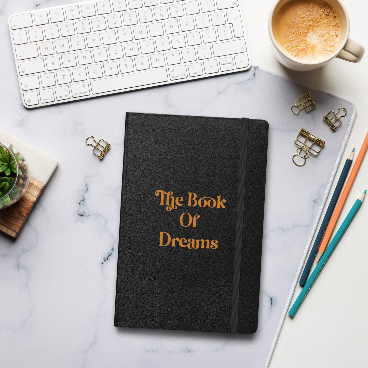 The Book of Dreams Hardcover Bound Notebook (Black/Bronze)