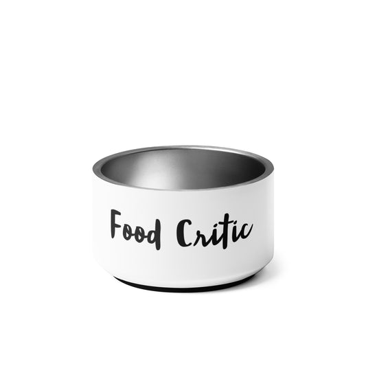 Food Critic Pet Bowl (White, 18 oz.)