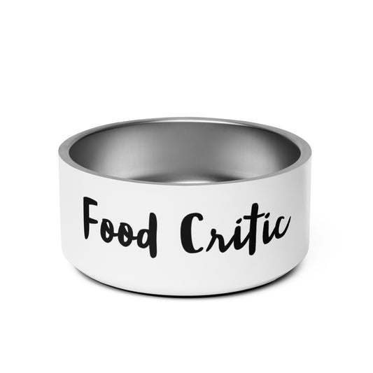 Food Critic Pet Bowl (White, 32 oz.)