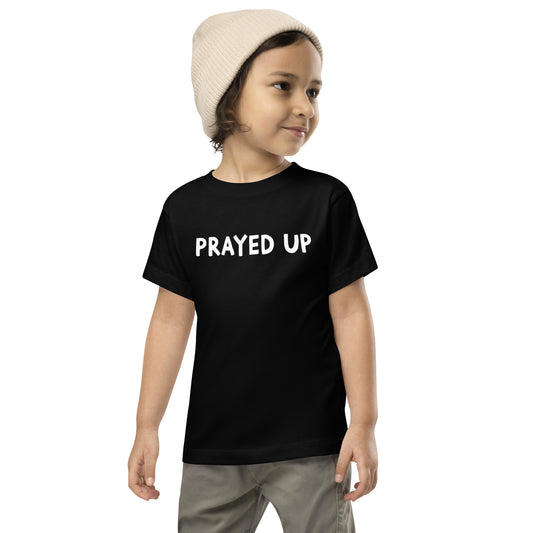 Prayed Up Toddler Short Sleeve Tee (Black)