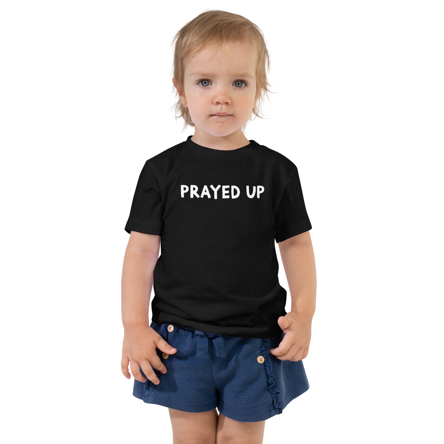 Prayed Up Toddler Short Sleeve Tee (Black)