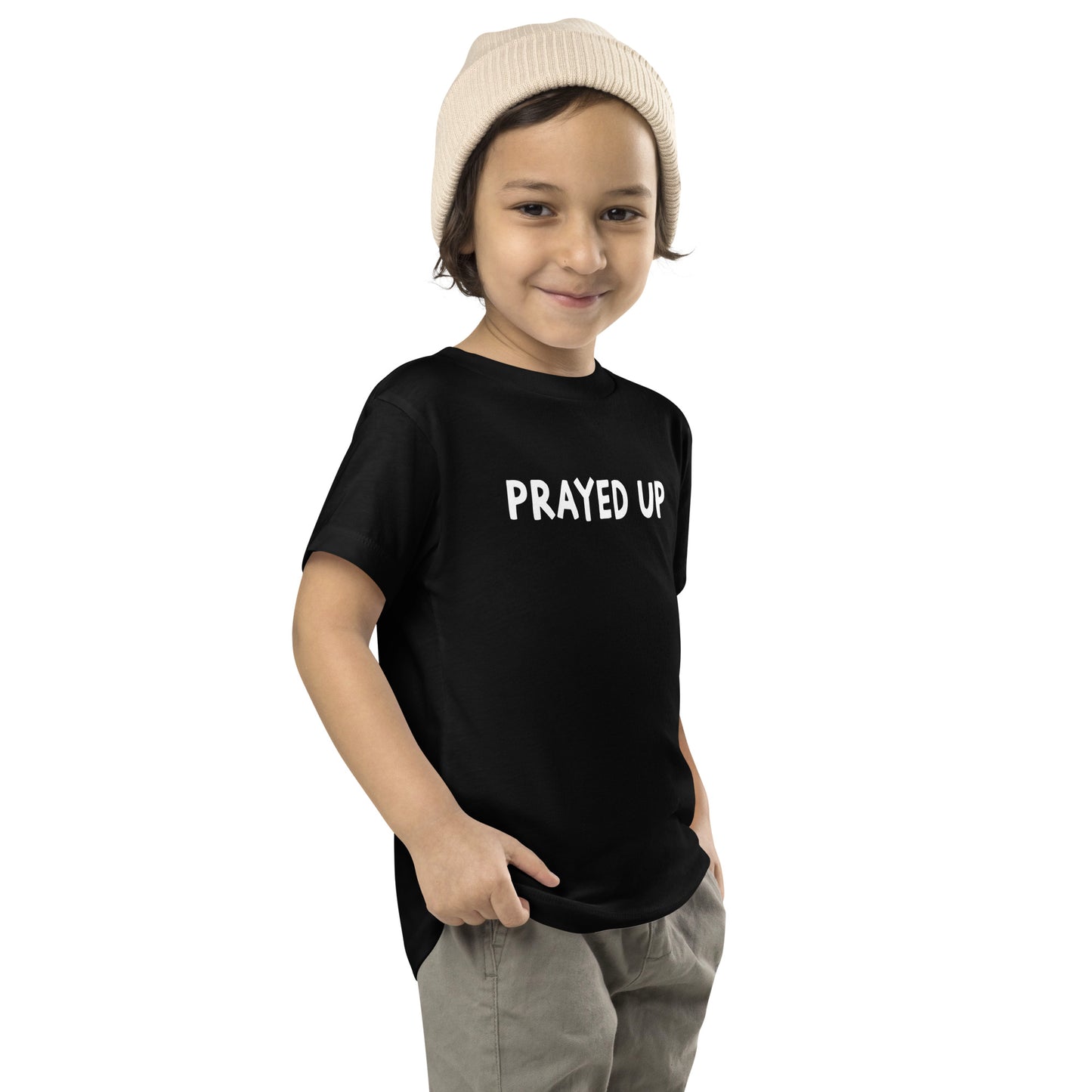 Prayed Up Toddler Short Sleeve Tee (Black)