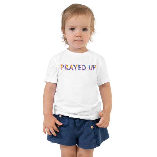 Prayed Up Toddler Short Sleeve Tee (White)