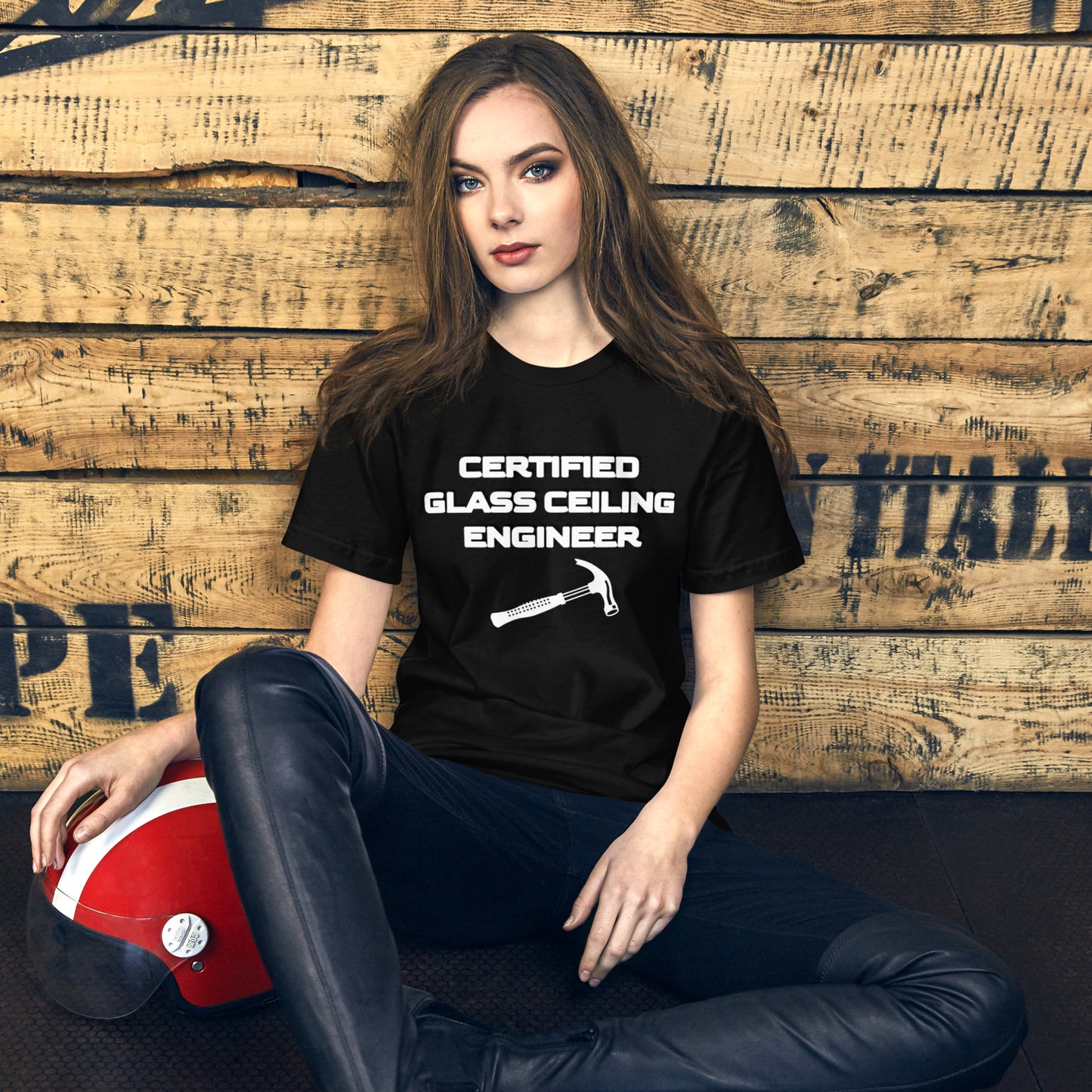 Certified Glass Ceiling Unisex T-Shirt (Black)