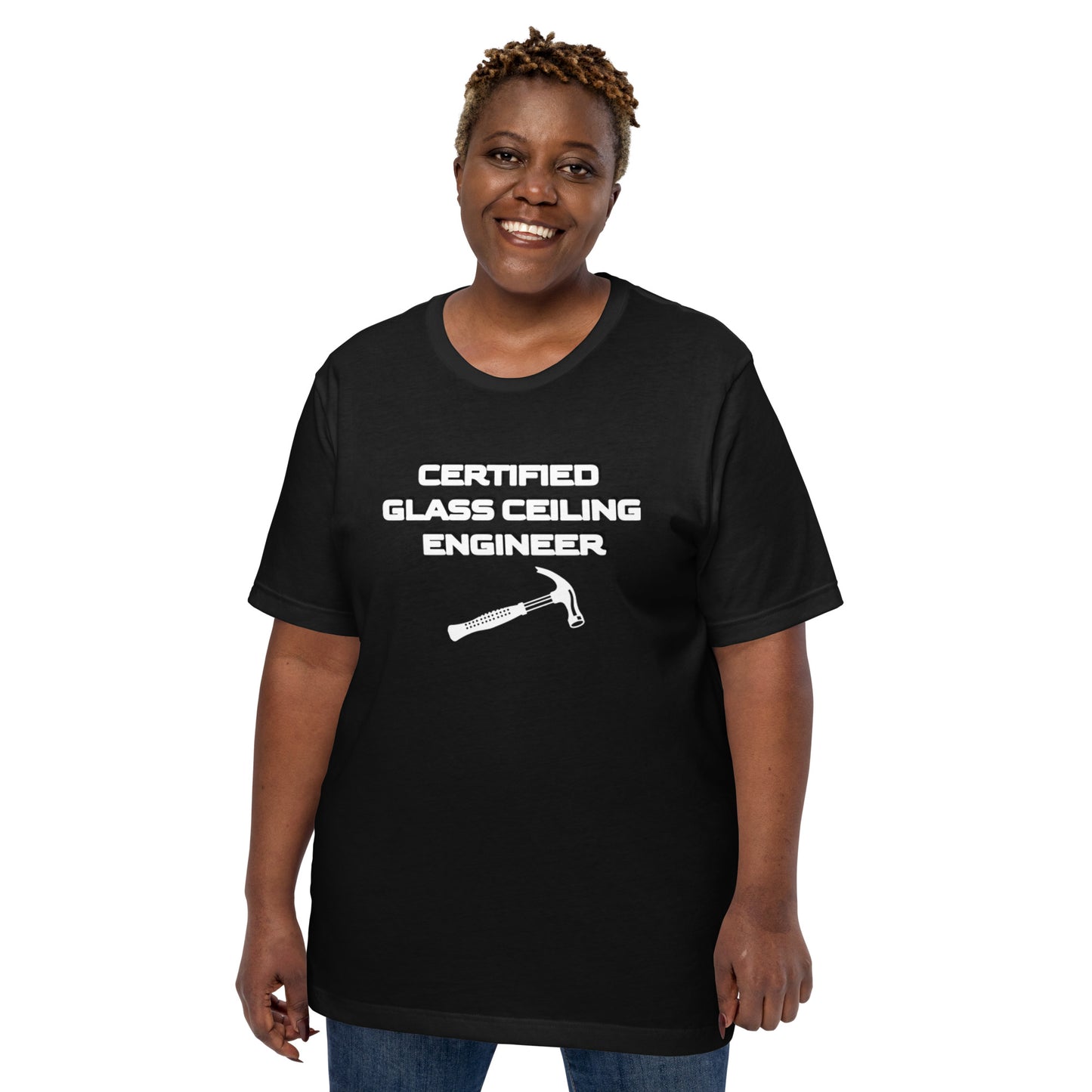 Certified Glass Ceiling Unisex T-Shirt (Black)