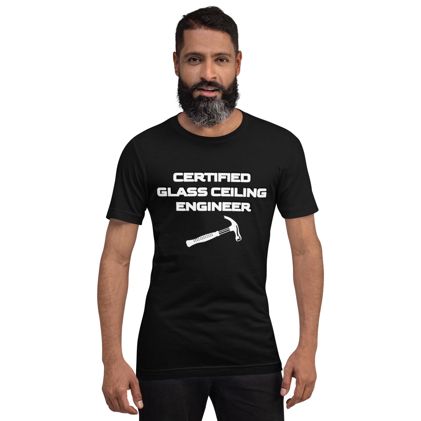 Certified Glass Ceiling Unisex T-Shirt (Black)